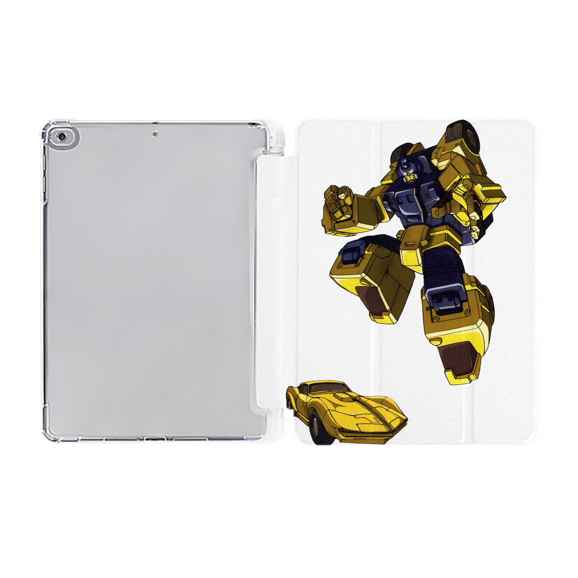 （画像用）  IPad ケース ペン収納付き 三つ折りスタンド PUレザー×シリコン 対応機種9.5/10.5/10.9インチ